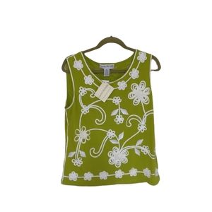 Lauren Michelle green tank top-new with tags, sz xl
